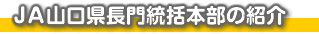 JA山口県長門統括本部の紹介